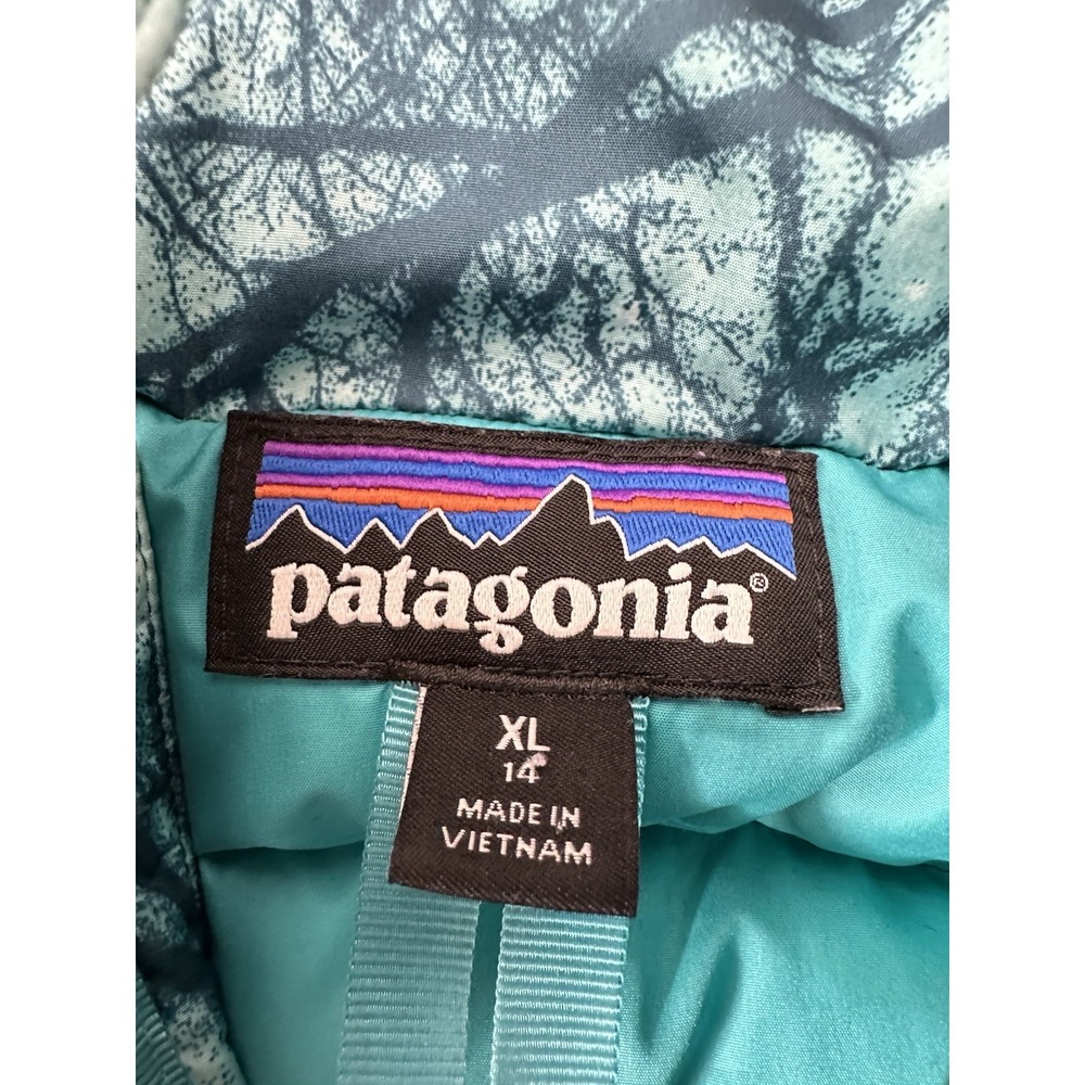 Patagonia Down Vest Girls XL  14 Full Zip Puffer Outdoor Athleisure - Picture 3 of 10